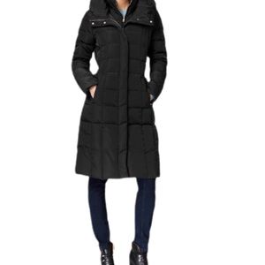 Cole Haan Women's Box-Quilt WaterFowl Down Puffer Coat Womens Size Medium